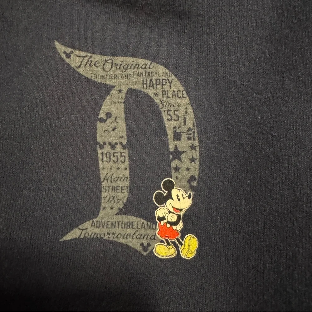 Disneyland Mickey Mouse Hoodie Navy Disney Parks- Small - Picture 7 of 9
